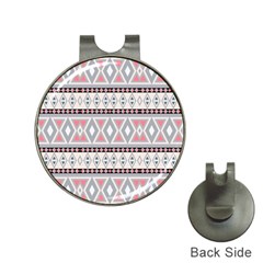 Fancy Tribal Border Pattern Soft Hat Clips With Golf Markers