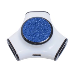 Sparkling Glitter Blue 3-port Usb Hub