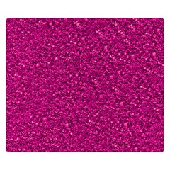 Sparkling Glitter Pink Double Sided Flano Blanket (small) 