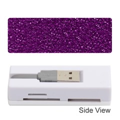 Sparkling Glitter Plum Memory Card Reader (stick) 