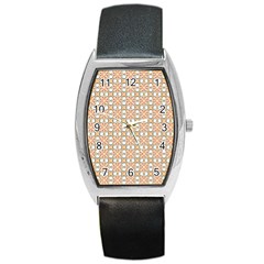 Cute Pretty Elegant Pattern Barrel Metal Watches by GardenOfOphir