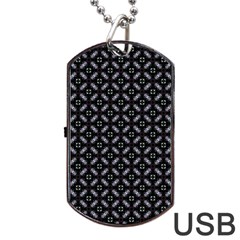 Cute Pretty Elegant Pattern Dog Tag Usb Flash (two Sides) 