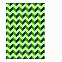 Modern Retro Chevron Patchwork Pattern Small Garden Flag (two Sides)