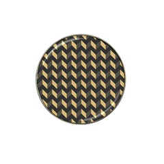 Modern Retro Chevron Patchwork Pattern Hat Clip Ball Marker (4 Pack)