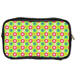 Cute Floral Pattern Toiletries Bags 2-side by GardenOfOphir