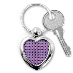 Cute Floral Pattern Key Chains (heart)  by GardenOfOphir