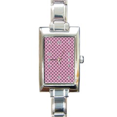 Cute Pretty Elegant Pattern Rectangle Italian Charm Watches by GardenOfOphir