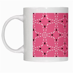 Cute Pretty Elegant Pattern White Mugs