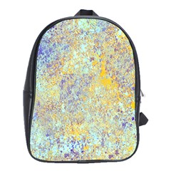 Abstract Earth Tones With Blue  School Bags (xl)  by digitaldivadesigns