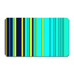 Hot Stripes Aqua Magnet (rectangular) by ImpressiveMoments