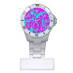 Hot Web Turqoise Pink Nurses Watches by ImpressiveMoments