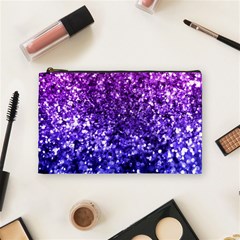 Midnight Glitter Cosmetic Bag (medium)  by KirstenStar