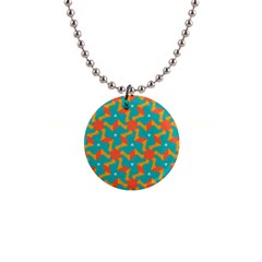 Sun Pattern 1  Button Necklace by LalyLauraFLM