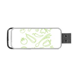 Green Vegetables Portable Usb Flash (one Side) by Famous