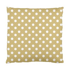 Mint Polka And White Polka Dots Standard Cushion Case (one Side)  by GardenOfOphir