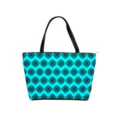 Abstract Knot Geometric Tile Pattern Shoulder Handbags by GardenOfOphir