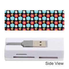 Colorful Floral Pattern Memory Card Reader (stick)  by GardenOfOphir