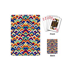 Trendy Chic Modern Chevron Pattern Playing Cards (mini)  by GardenOfOphir