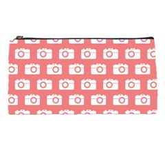 Modern Chic Vector Camera Illustration Pattern Pencil Cases by GardenOfOphir