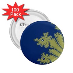 Blue And Green Design 2 25  Buttons (100 Pack) 