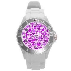 Heart 2014 0929 Round Plastic Sport Watch (l)