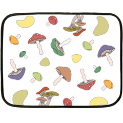 Mushrooms Pattern 02 Fleece Blanket (mini)