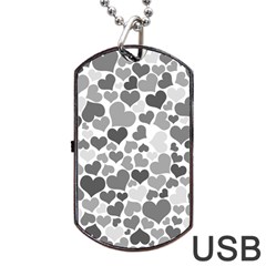 Heart 2014 0936 Dog Tag Usb Flash (one Side)