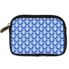 Awesome Retro Pattern Blue Digital Camera Cases