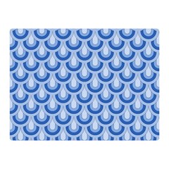 Awesome Retro Pattern Blue Double Sided Flano Blanket (mini) 