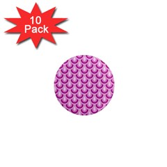 Awesome Retro Pattern Lilac 1  Mini Magnet (10 Pack) 