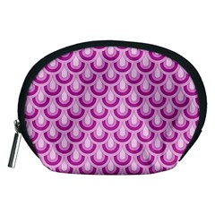 Awesome Retro Pattern Lilac Accessory Pouches (medium)  by ImpressiveMoments