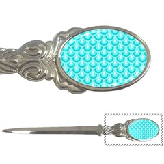 Awesome Retro Pattern Turquoise Letter Openers