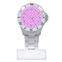 Retro Mirror Pattern Pink Nurses Watches