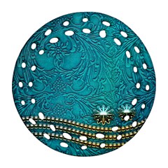 Wonderful Decorative Design With Floral Elements Ornament (round Filigree) 