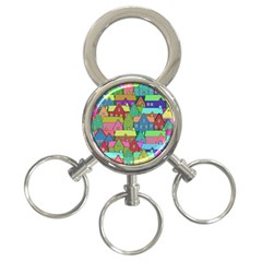 House 001 3-ring Key Chains