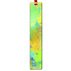 Abstract In Blue, Green, Copper, And Gold Large Book Marks