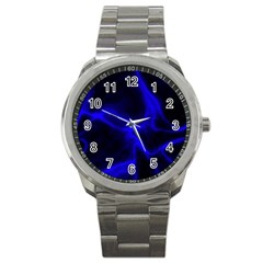 Cosmic Energy Blue Sport Metal Watches by ImpressiveMoments