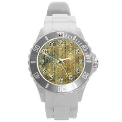 Beautiful  Decorative Vintage Design Round Plastic Sport Watch (l)