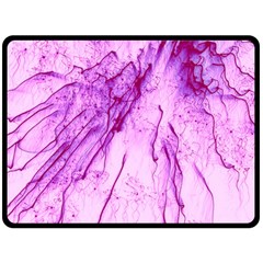 Special Fireworks, Pink Double Sided Fleece Blanket (large) 