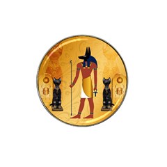 Anubis, Ancient Egyptian God Of The Dead Rituals  Hat Clip Ball Marker (4 Pack) by FantasyWorld7