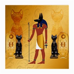 Anubis, Ancient Egyptian God Of The Dead Rituals  Medium Glasses Cloth (2-side)