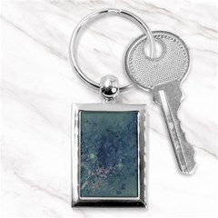 Vintage Floral In Blue Colors Key Chains (rectangle) 