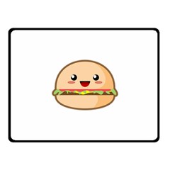 Kawaii Burger Fleece Blanket (small)