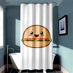 Kawaii Burger Shower Curtain 36  x 72  (Stall)  Curtain(36 X72 ) - 33.26 x66.24  Curtain(36 X72 )