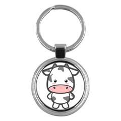 Kawaii Cow Key Chains (round) 