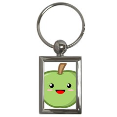 Kawaii Green Apple Key Chains (rectangle) 