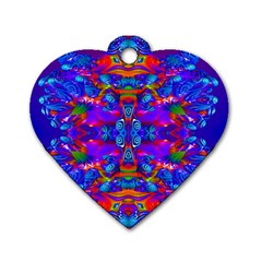 Abstract 4 Dog Tag Heart (two Sides) by icarusismartdesigns