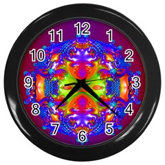 Abstract 6 Wall Clocks (black) by icarusismartdesigns