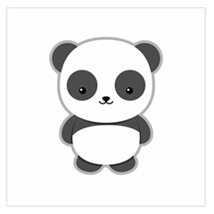 Kawaii Panda Large Satin Scarf (square)