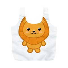 Kawaii Lion Full Print Recycle Bags (m) 